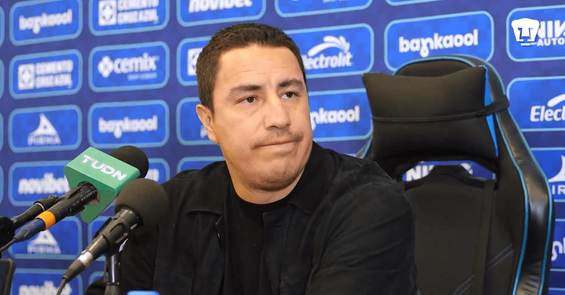 Juárez en confe. Captura de Pumas