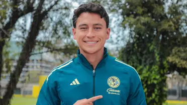 Juárez tras renovar. Foto: Club América