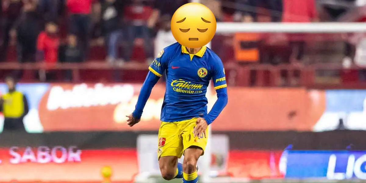 Jugador del América en partido. Foto; Fútbol Total