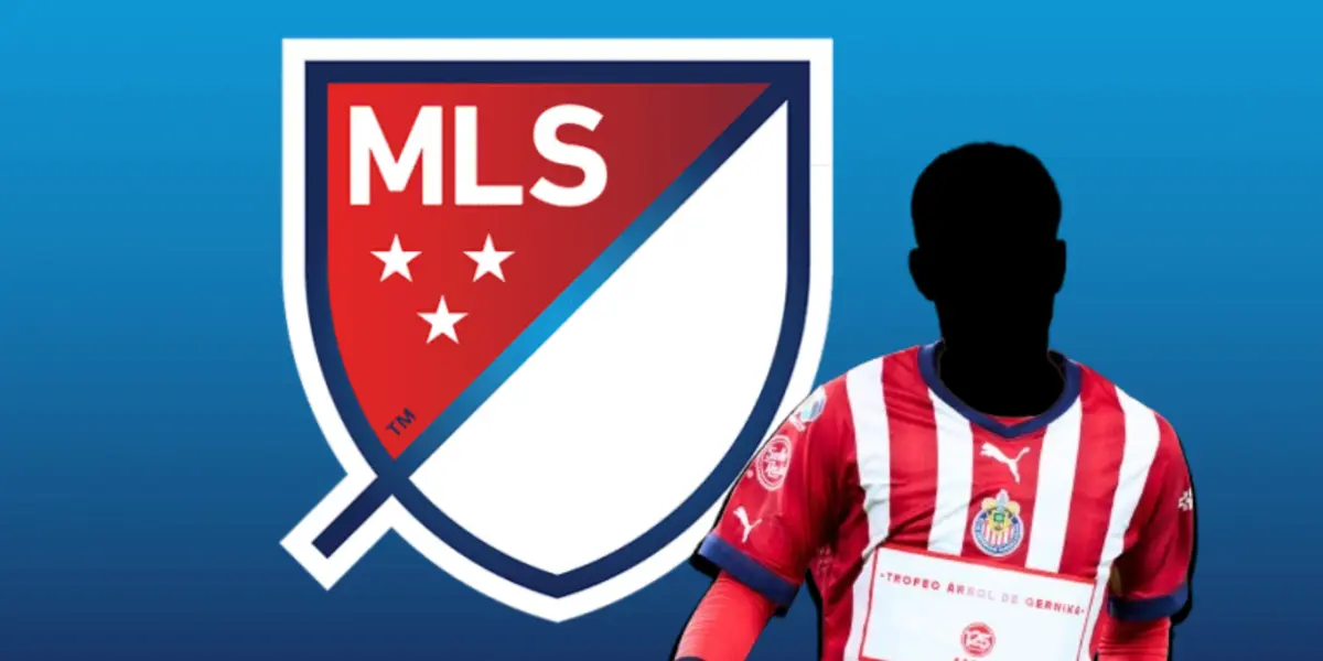 Jugador incógnito de Chivas junto al logo de la MLS / FOTO DC UNITED