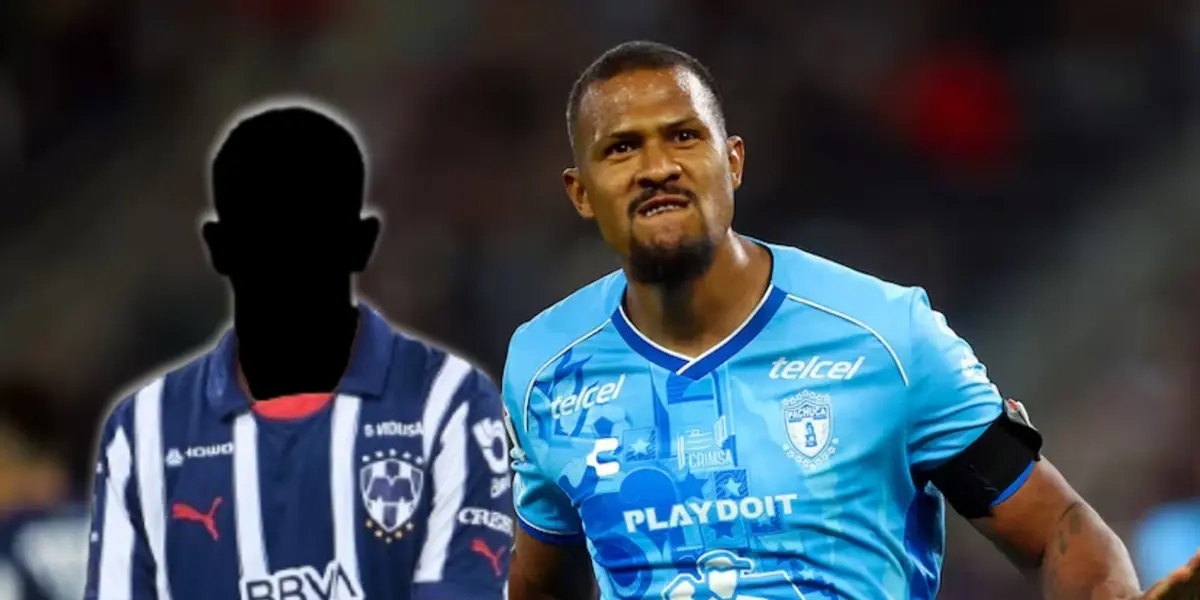 Jugador incógnito de Rayados junto a Salomón Rondón / FOTO TV AZTECA