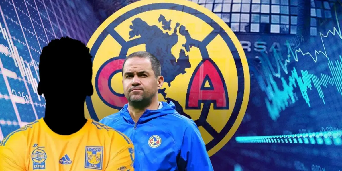 Jugador incógnito de Tigres junto a André Jardine / FOTO ESPN