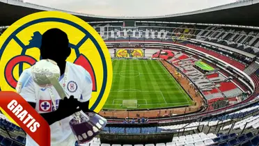 Jugador incógnito del Cruz Azul en el Estadio Azteca / FOTO FACEBOOK