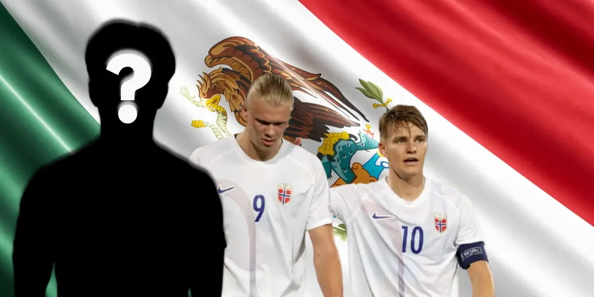 Jugador incógnito junto a futbolistas de Noruega / FOTO LYN 1986