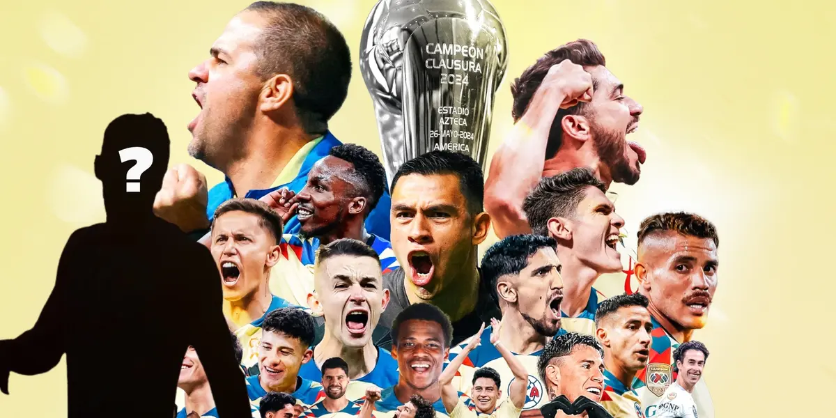 Jugador incógnito junto a jugadores del América / FOTO FACEBOOK