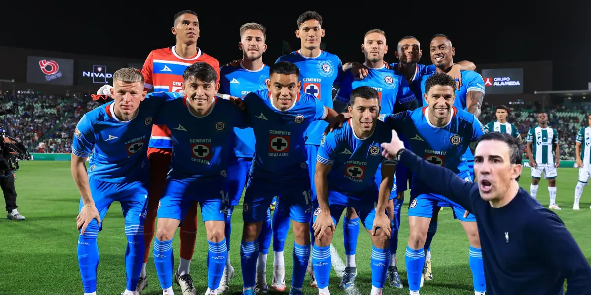 Jugadores antes de duelo vs Santos. Foto; Cruz Azul