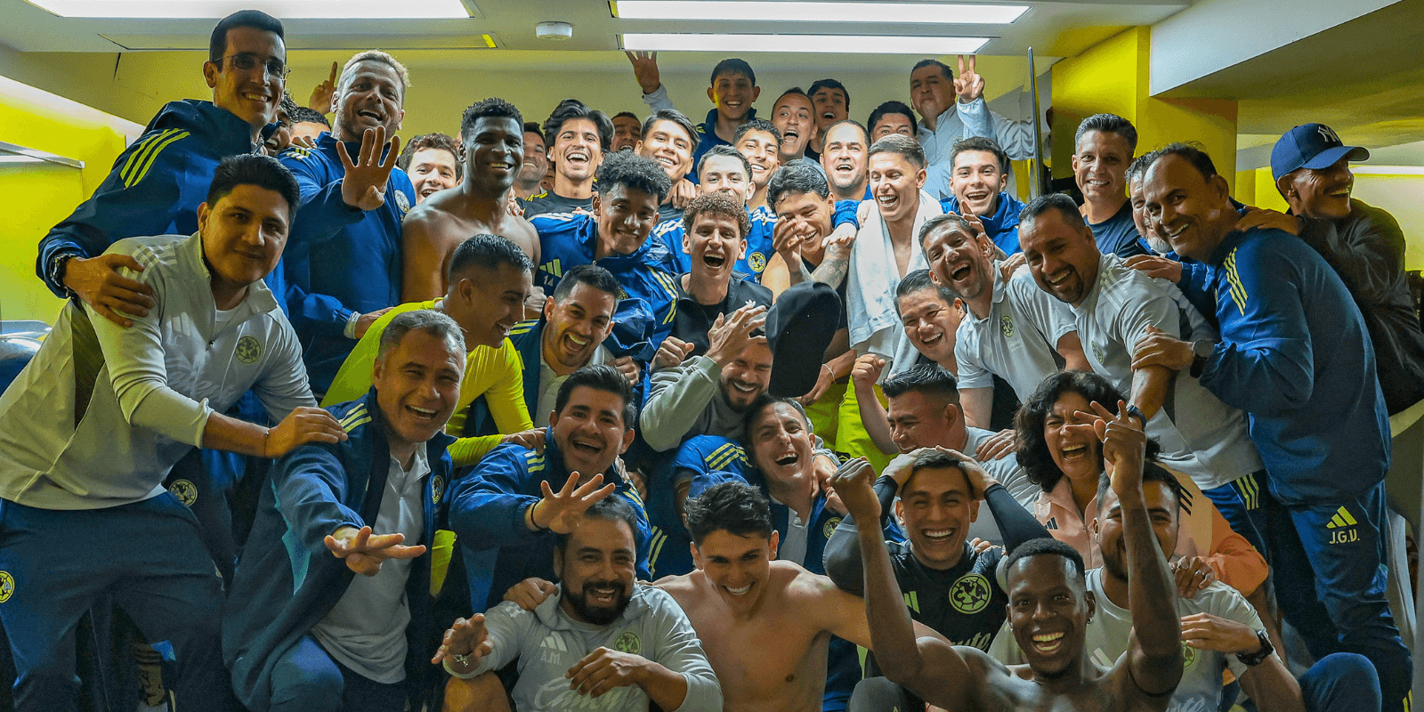 Jugadores celebrando. Foto: Club América