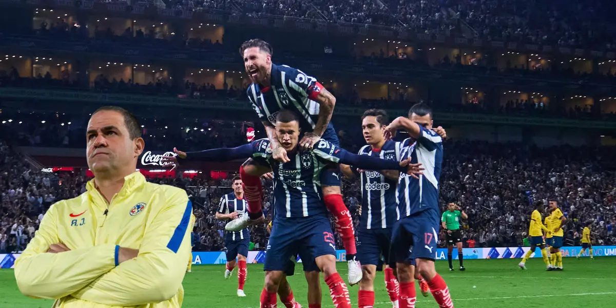 Jugadores celebrando. Foto: Rayados