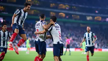 Jugadores celebrando. Foto: Rayados