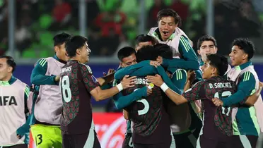 Jugadores celebrando. Foto: Selección Mexicana