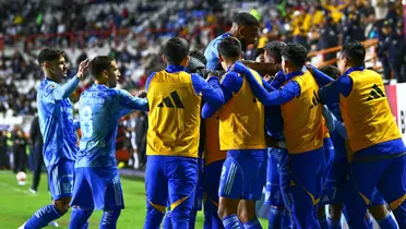 Jugadores celebrando. Foto: Tigres