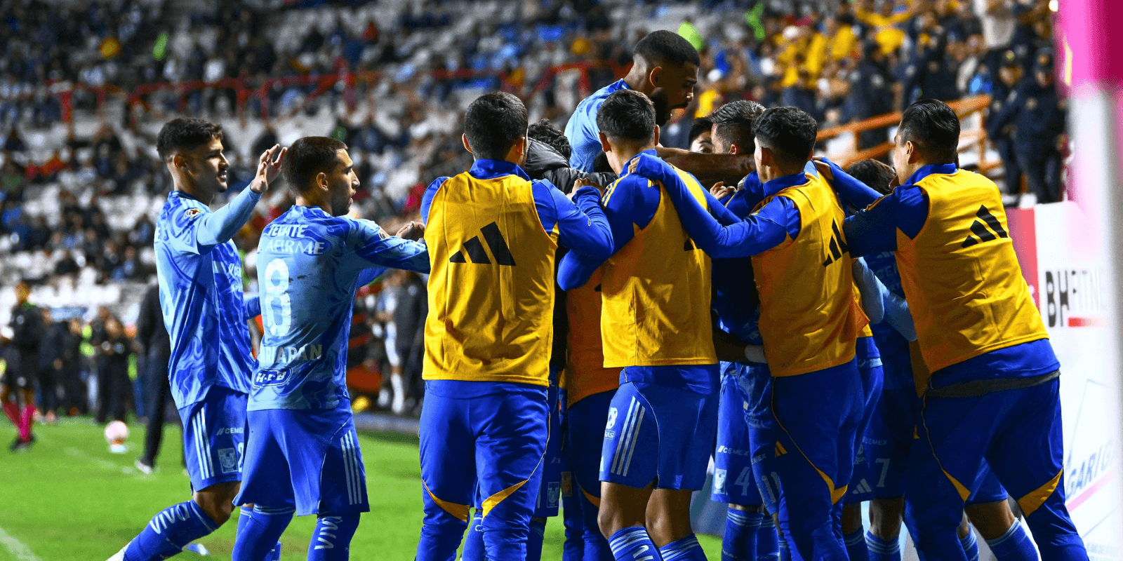Jugadores celebrando. Foto: Tigres