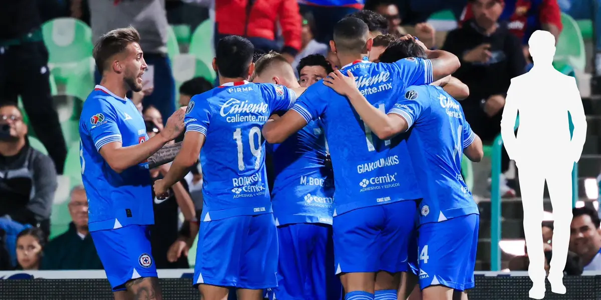 Jugadores celebrando gol. Foto; Cruz Azul