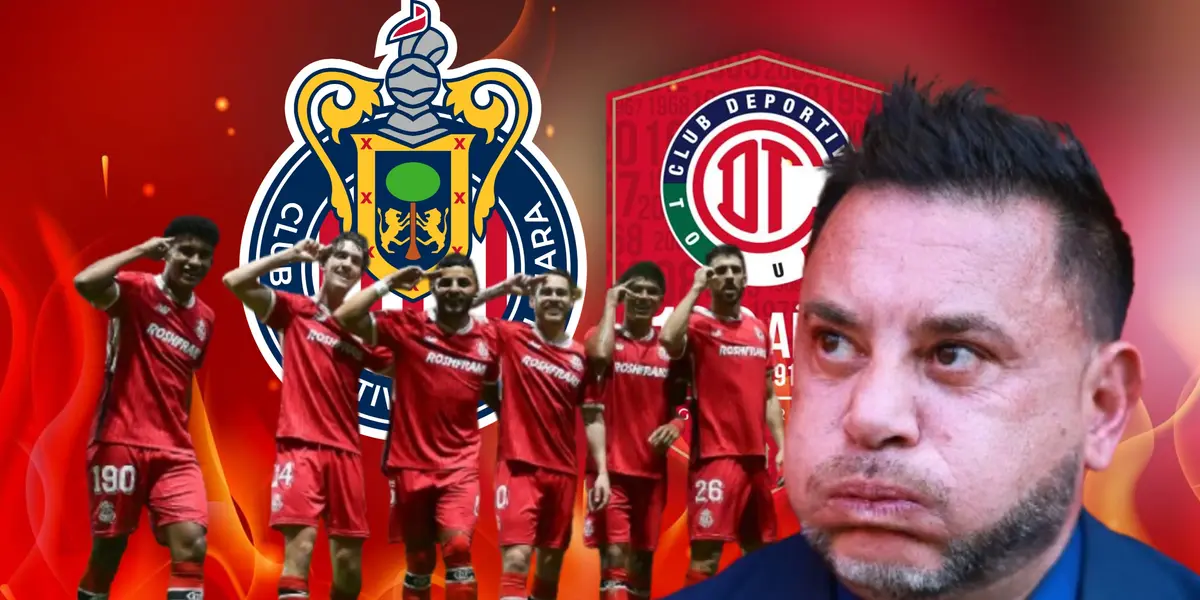 Jugadores celebrando y Antonio Mohamed/ Foto Toluca