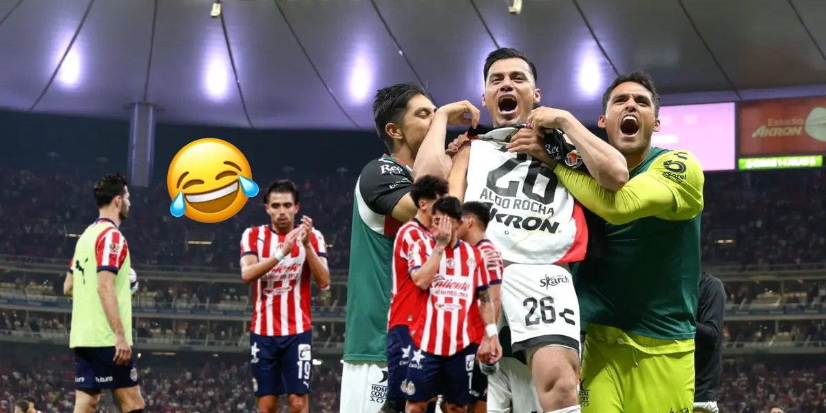 Jugadores de Atlas y Chivas, emoji riendo/ Foto Deportivista Mx.