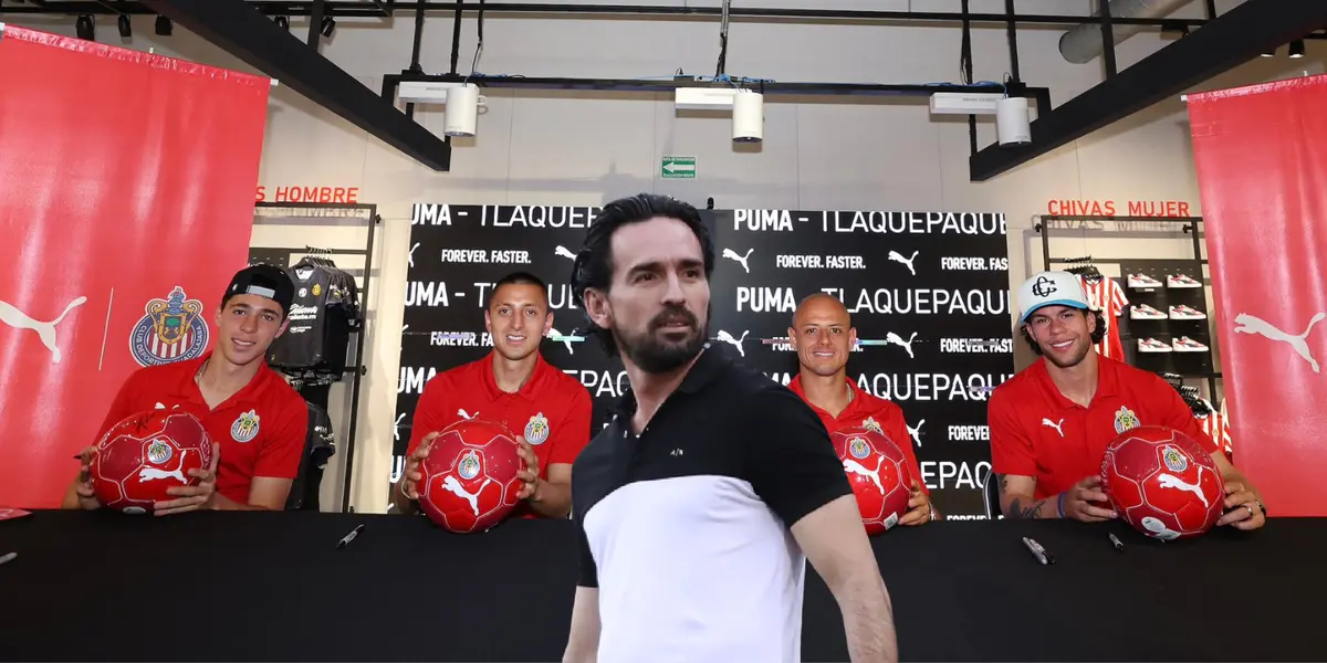 Jugadores de Chivas en evento. Foto: Chivas