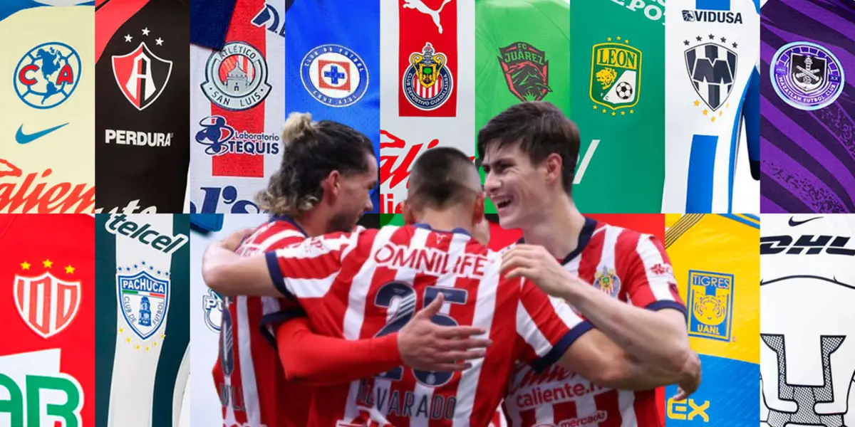 Jugadores de Chivas junto a equipos de la Liga MX / FOTO 90 MIN
