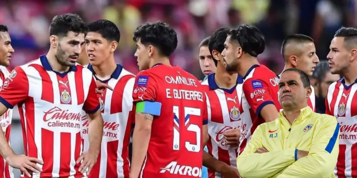 Jugadores de Chivas reunidos en campo. Foto; Bolavip