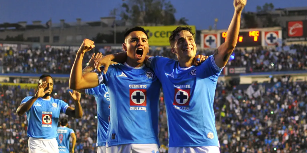 Jugadores de Cruz Azul celebrando. Foto: El Economista