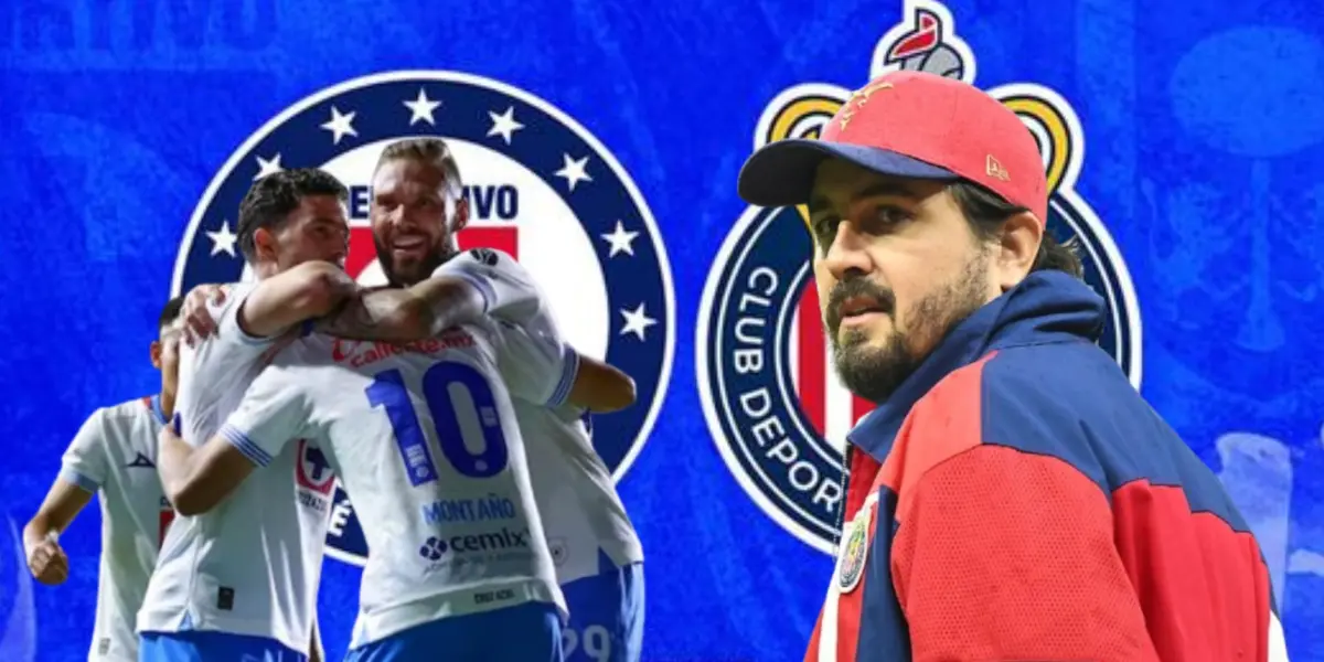 Jugadores de Cruz Azul junto a Amaury Vergara / FOTO FUTBOL TOTAL