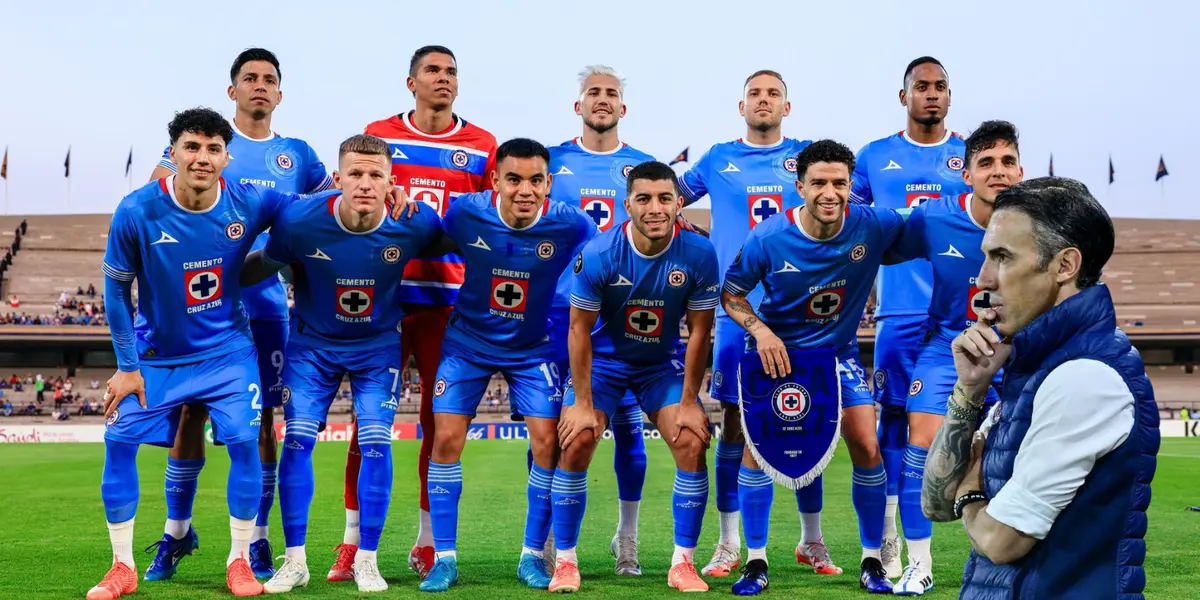 Jugadores de Cruz Azul previo a partido. Foto: Cruz Azul