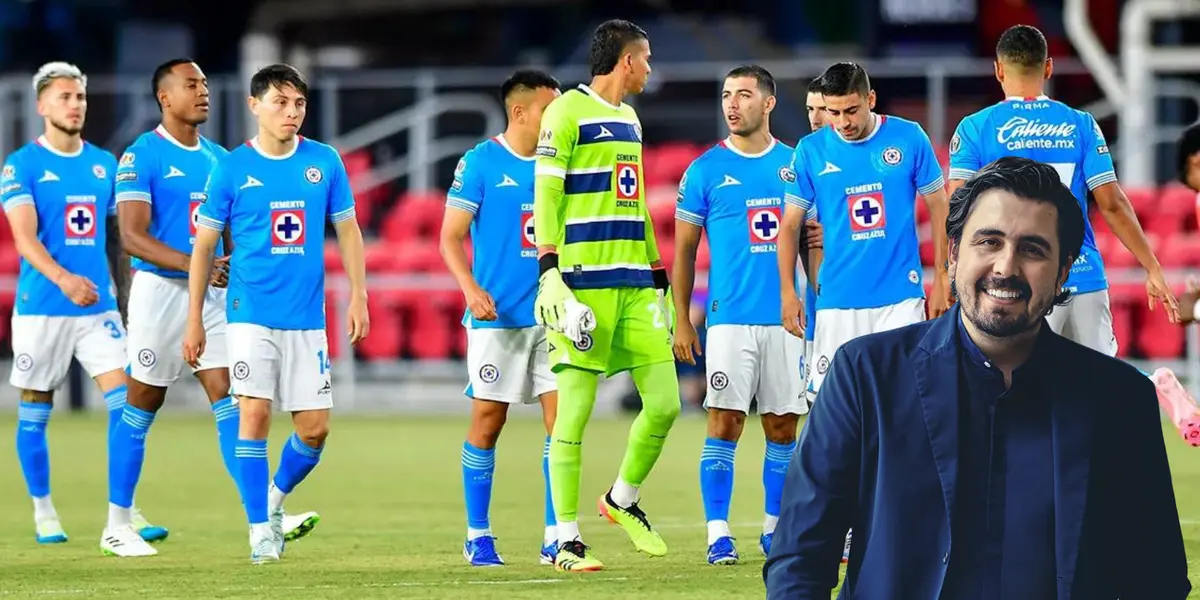 Jugadores de Cruz Azul tras partido. Foto: Sopitas