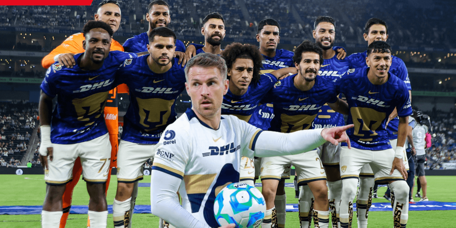 Jugadores de fondo, tomado de Pumas, con Ramsey al frente