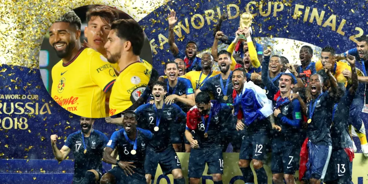 Jugadores de la Selección de Francia y América/Foto Froji MX.