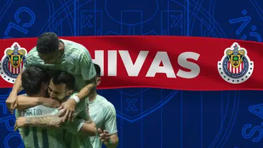 Jugadores de la Selección Mexicana junto al escudo de Chivas / FOTO ESPN