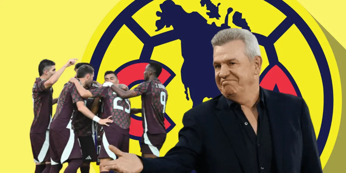 Jugadores de la Selección Mexicana y Javier Aguirre/Foto Diseños América.