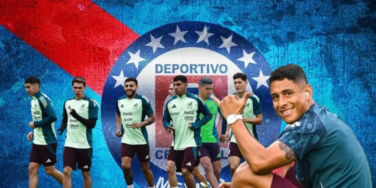 Jugadores de la Selección Mexicana y Luis Romo saludando/Foto Pinterest.