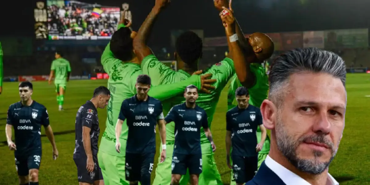 Jugadores de Monterrey y Martín Demichelis/ Foto Récord.