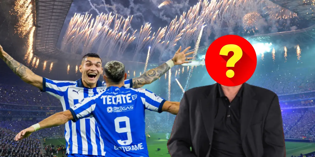 Jugadores de Rayados celebrando y entrenador oculto/ Foto Punto MX.