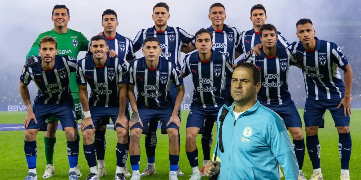 Jugadores de Rayados previo a partido. Foto: Rayados