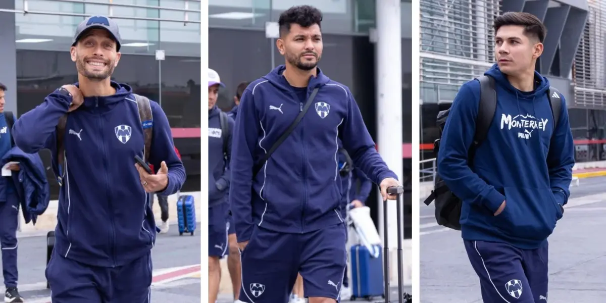 Jugadores de Rayados previo a viaje. Foto: Reporte Índigo