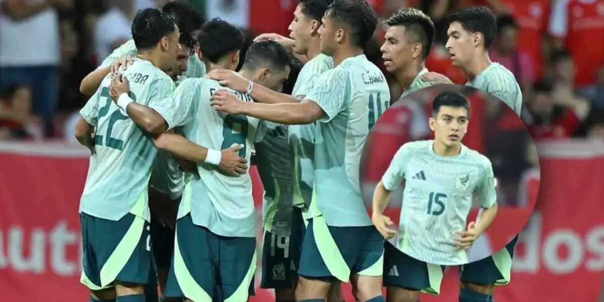 Jugadores de Selección Mexicana y Gilberto Mora/Foto El Heraldo de San Luis Potosí.