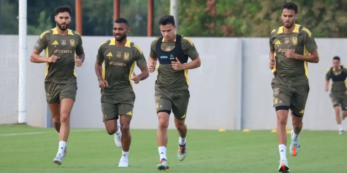Jugadores de Tigres en entrenamiento. Foto: Once Diario
