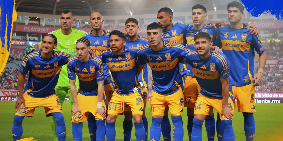 Jugadores de Tigres pevio a partido. Foto: Tigres
