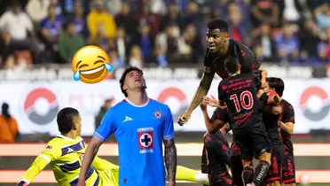 Jugadores de Tijuana, Jorge Sánchez y emoji de risa/ Foto 'X'.