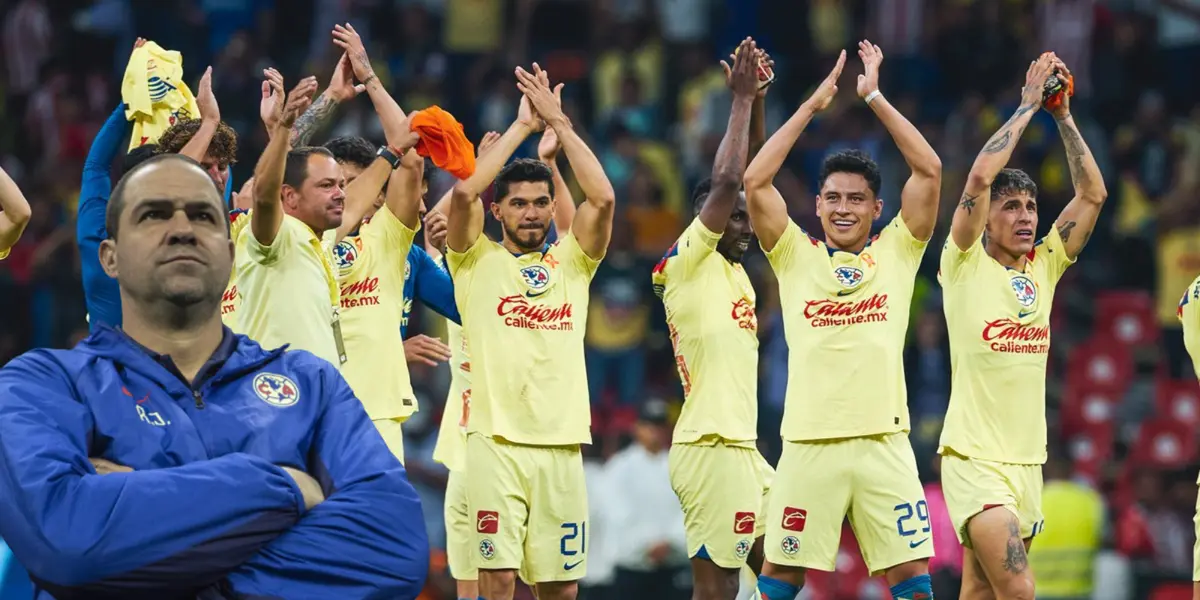 Jugadores del América agradeciendo a la afición. Foto: Club América