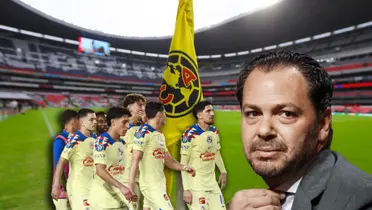 Jugadores del América caminando y Santiago Baños /Foto ESPN.