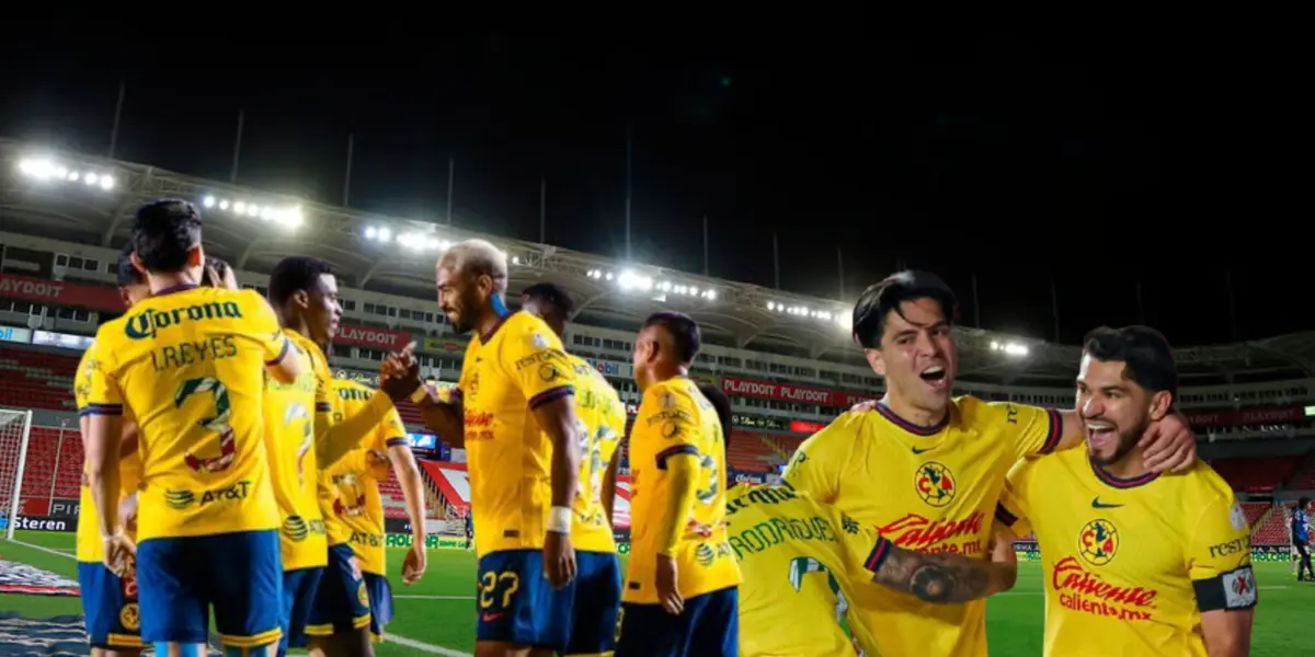 Jugadores del América celebrando en el Estadio Victoria/ Foto El Siglo de Durango.