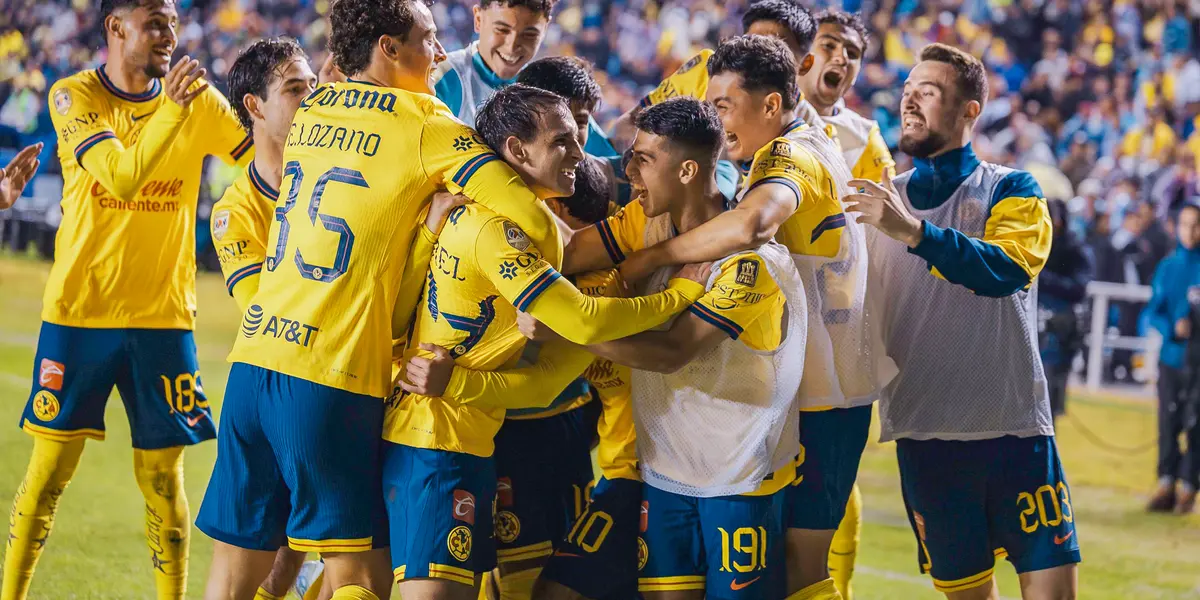 Jugadores del América celebrando. Foto: América