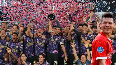 Jugadores del América festejando Campeones Cup. Foto: Club América