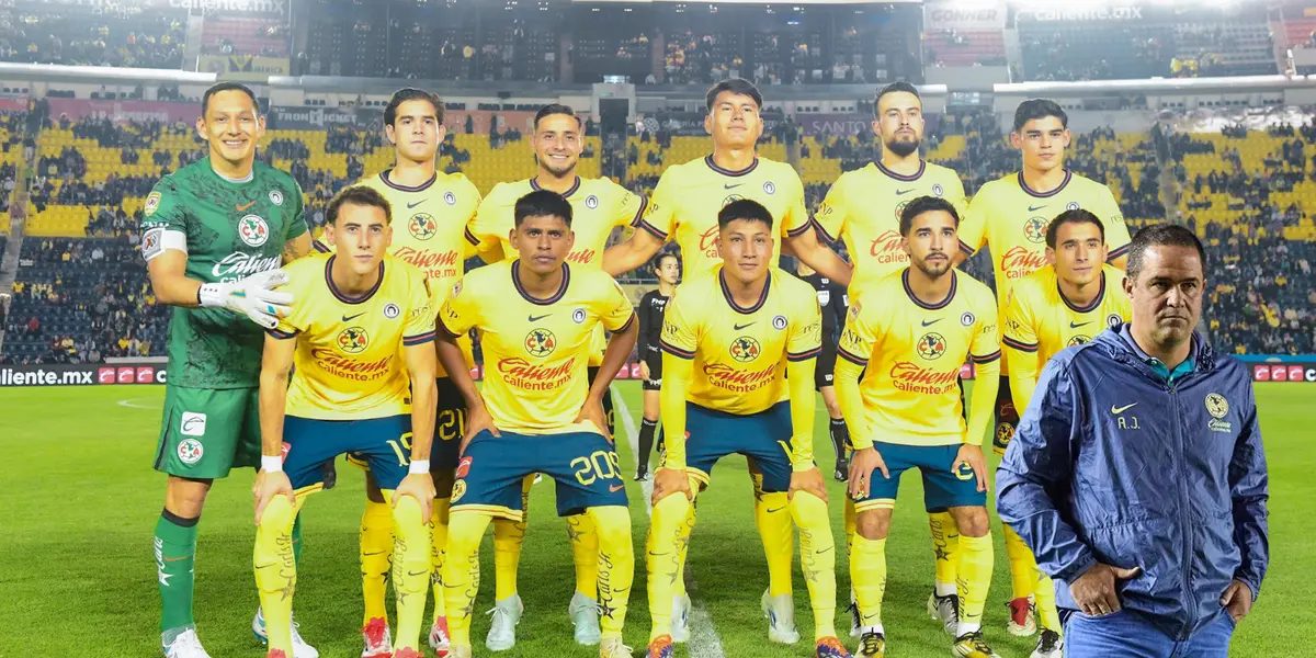 Jugadores del América pre partido. Foto: Mexport