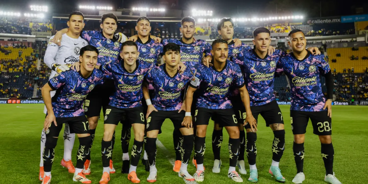 Jugadores del América previo a vs San Luis. Foto: Club América