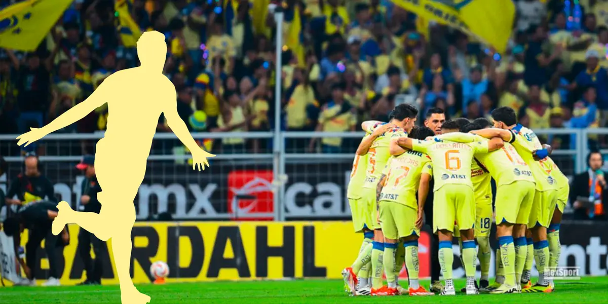 Jugadores del América reunidos en cancha del Azteca. Foto: Quadratín