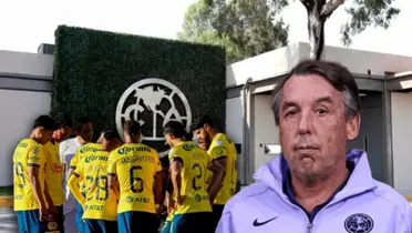 Jugadores del América y Emilio Azcárraga/Foto Águilas Monumental.