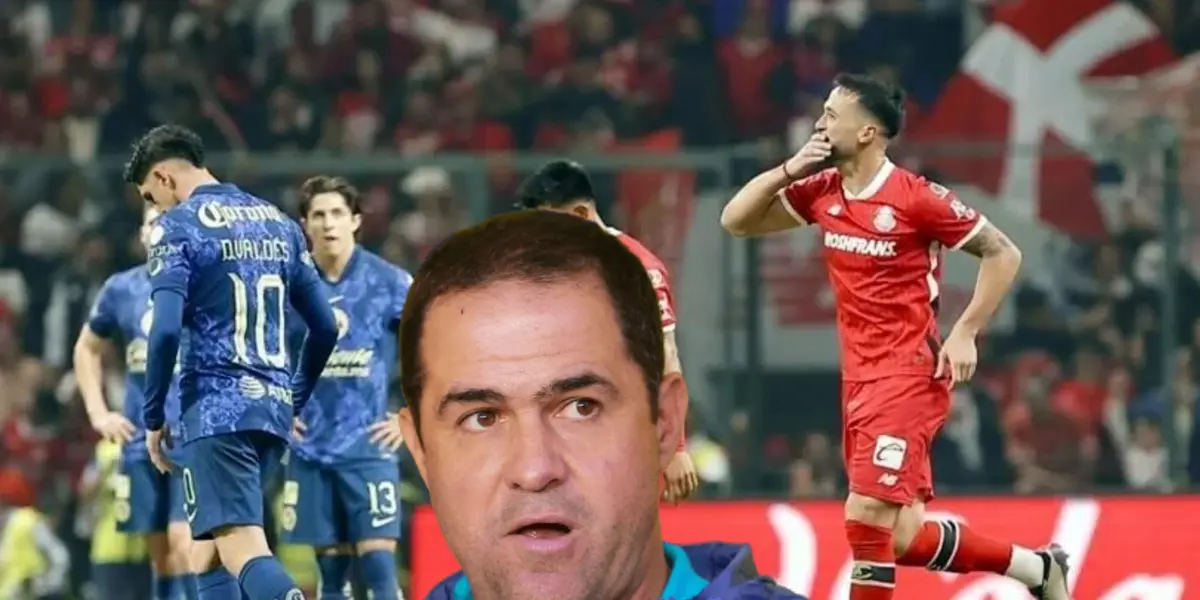 Jugadores del América y Toluca, André Jardine/ Foto Alejandro Pastrana.