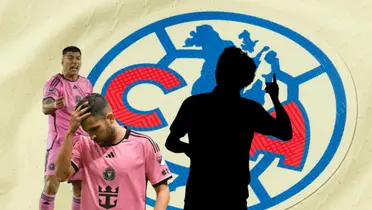Jugadores del Inter Miami y silueta de futbolista/Foto AmeShop.